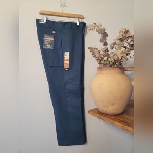 Dickies Regular Fit Straight Leg Twill Work Pants Navy Blue Sz 32x30 Street New